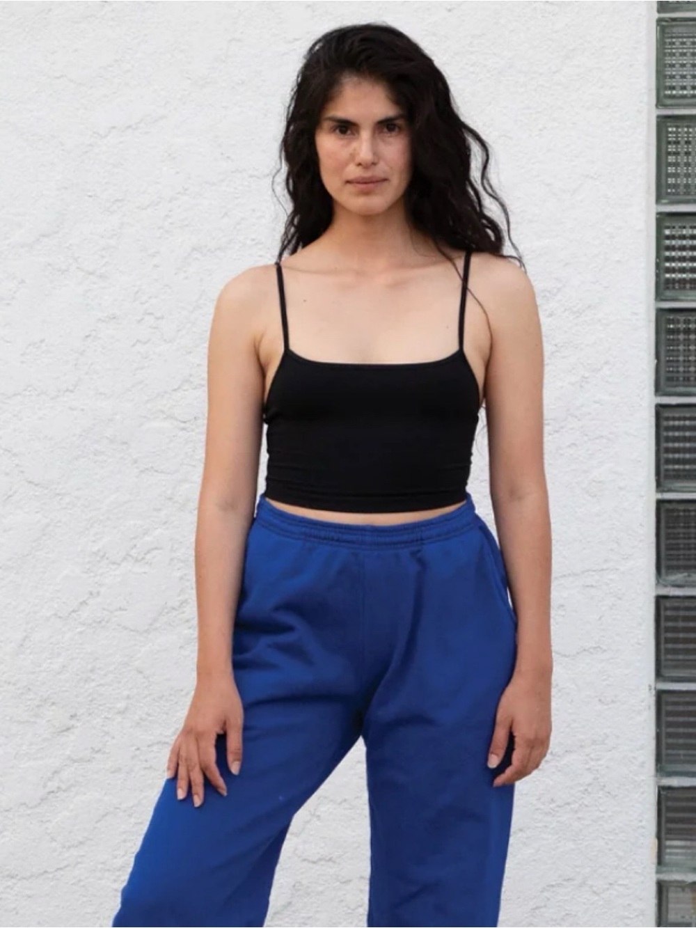 Los Angeles Apparel Spaghetti Crop Top